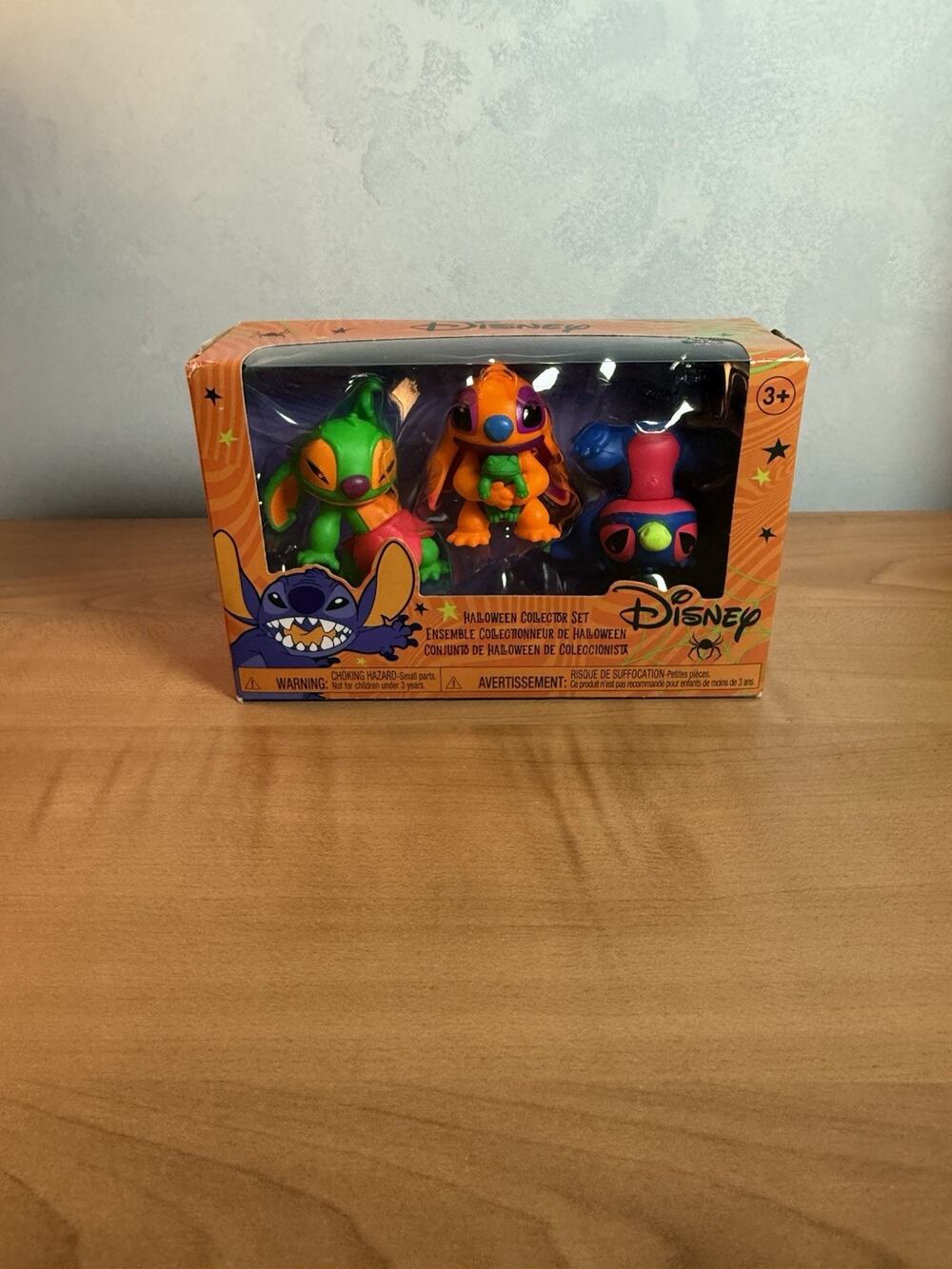Disney Stitch Halloween Collector 3 Figure Pack Set 2" Neon Colors NIB